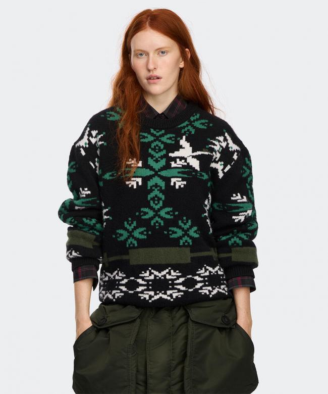 Fair Isle Selby Knit Sweatshirt (SNOW GOOSE BY CANADA GOOSE)