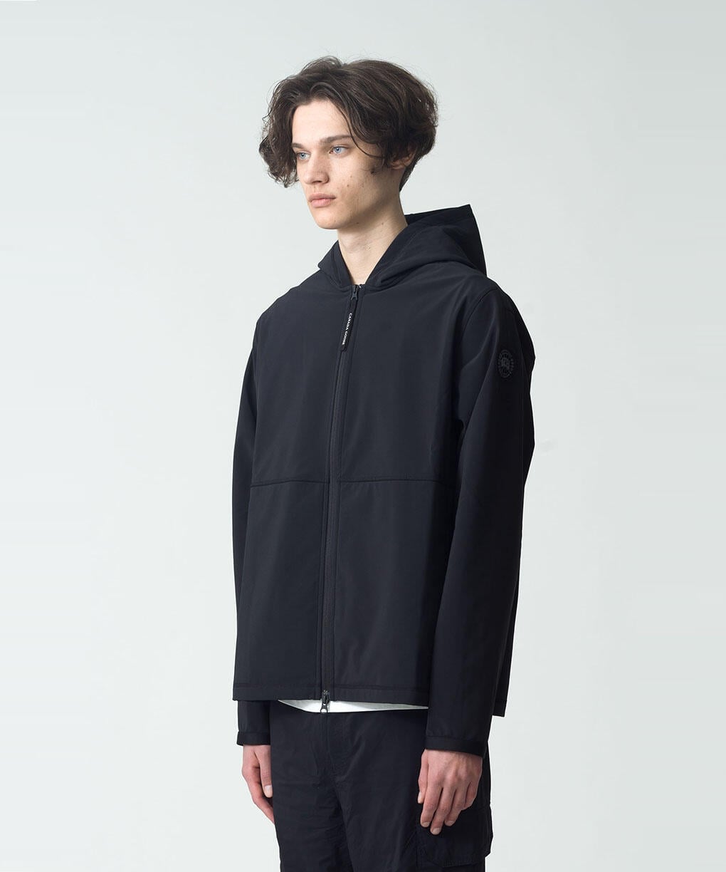 SIMMS フード付　ソフトシェルパーカー 黒 SIMMS フード付きソフトシェルパーカー