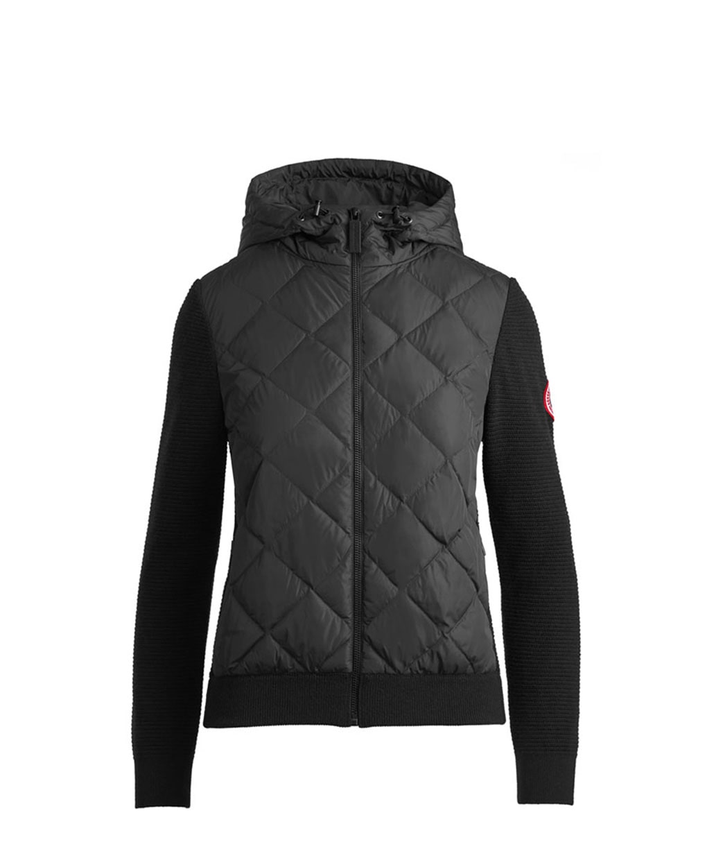 HYBRIDGE QUILTED KNIT HOODY
