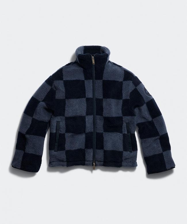 Soren Checkered Full Zip Fleece Jacket