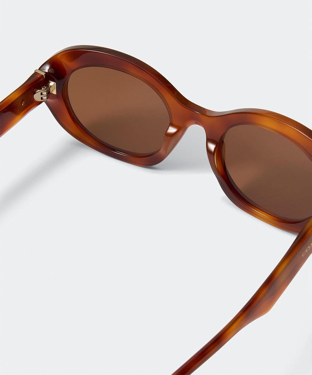 Orange Havana/Solid Brown